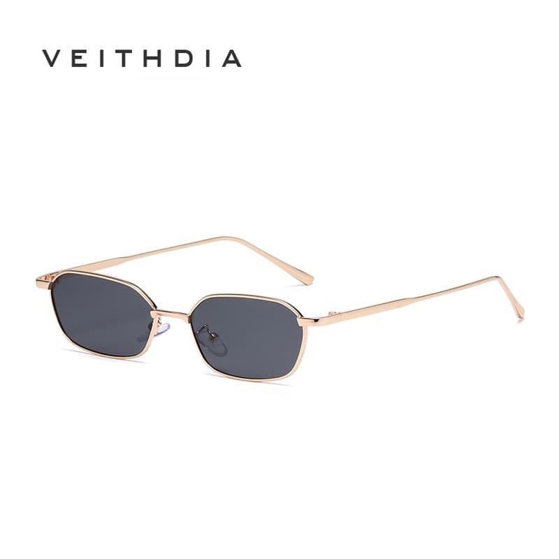VEITHDIA Novos Óculos De Sol Poligonais De Armação Pequena Versão Coreana De metal Da Moda Masculina E Feminina Ocean piece S20131