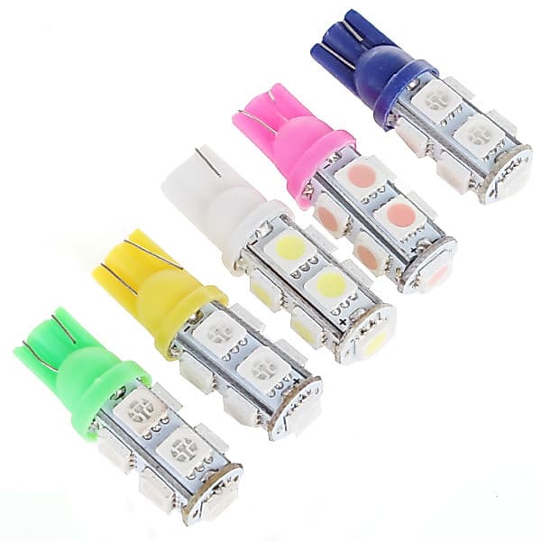 DC 12V T10 LED W5W 5050 5SMD 192 168 194 Luz Branca De Matrícula