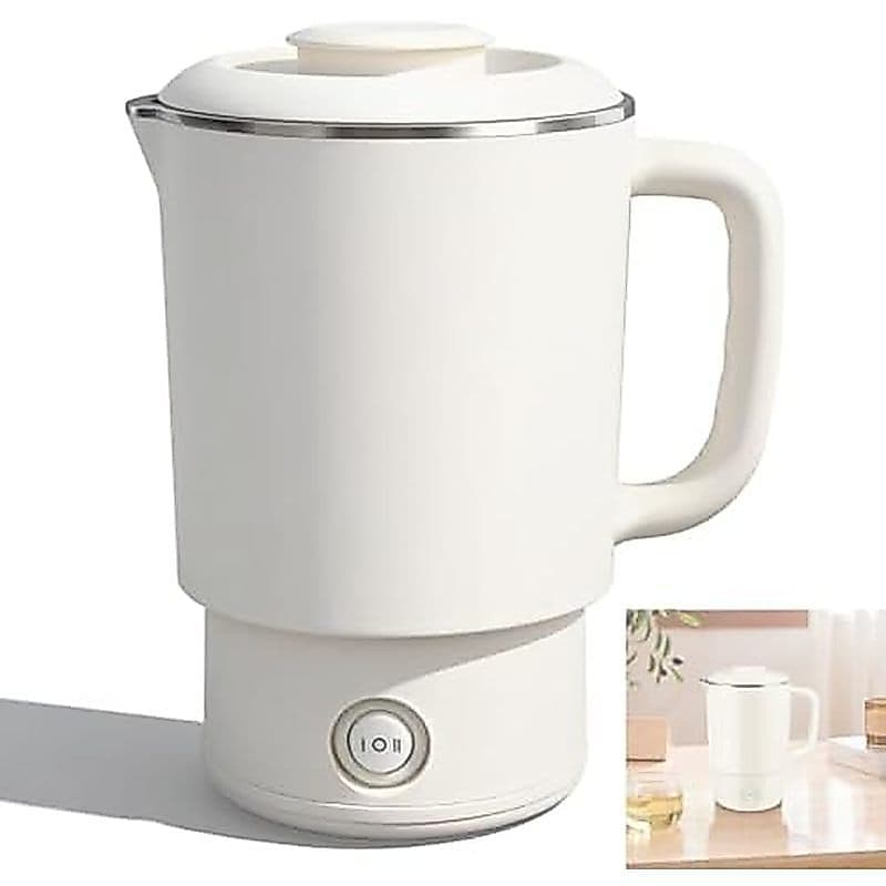 Chaleira Elétrica De Viagem , Caldeira De Água Quente Portátil De 600 Ml , Aquecimento Rápido W Com Controle Inteligente