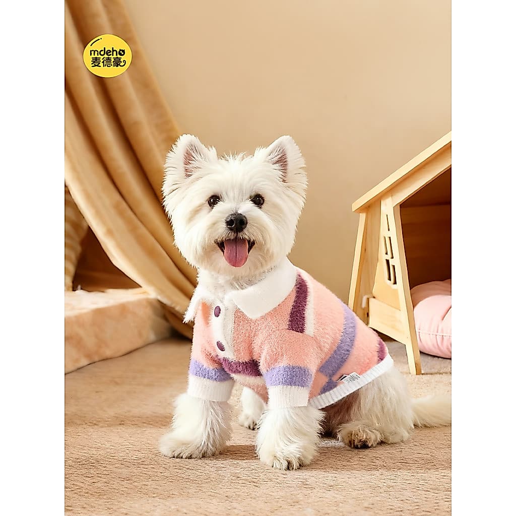 Roupas para cães outono inverno pequeno cão inverno quente Teddy Bichon Pomeranian cão de estimação inverno camisola de