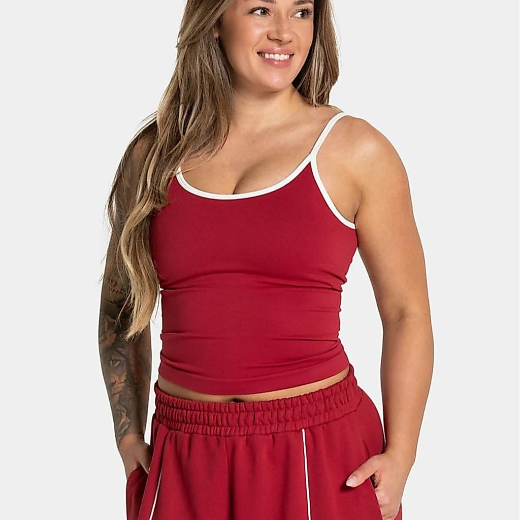 Colete de cor contrastante novo estilo colete esportivo à prova de choque superior Fitness ao ar livre Yoga esportes col
