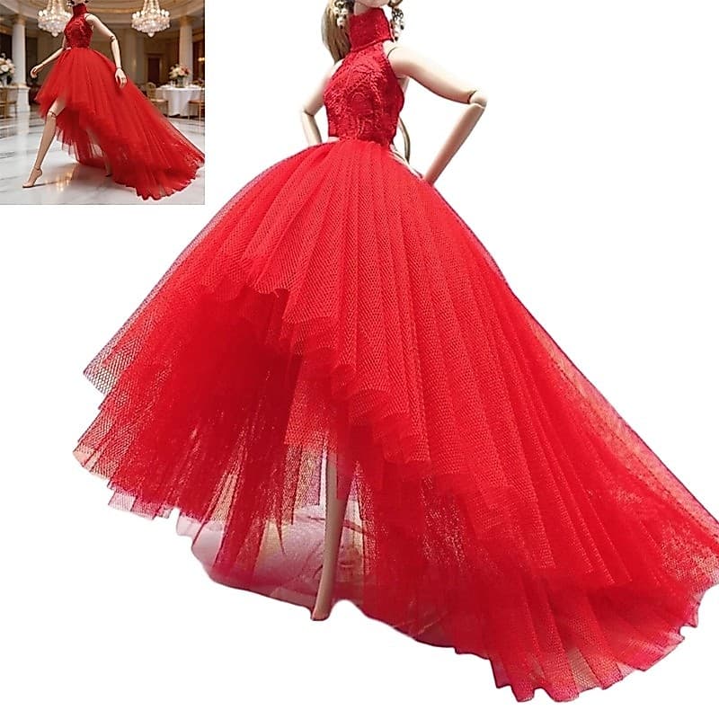 Treeling 1 6 Boneca Vestido De Casamento Para Figuras De 30 Cm Com Corpete De Renda