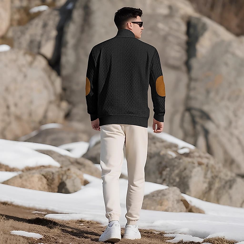 Novo estilo primavera outono roupas masculinas venda quente gola alta de manga comprida Casual suor ao ar livre