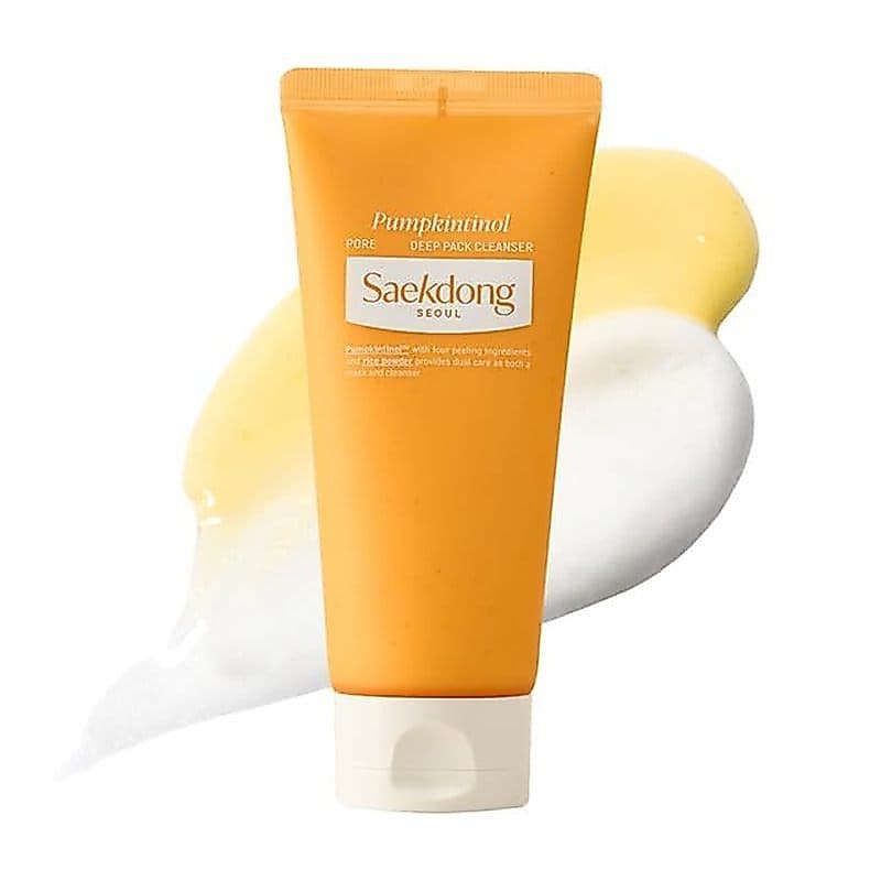 Limpador De Gengivas Profundas De Poros De Abóboratinol | Facial & amp ; Máscara Em Um Esfoliação Suave Com Farelo De Ar