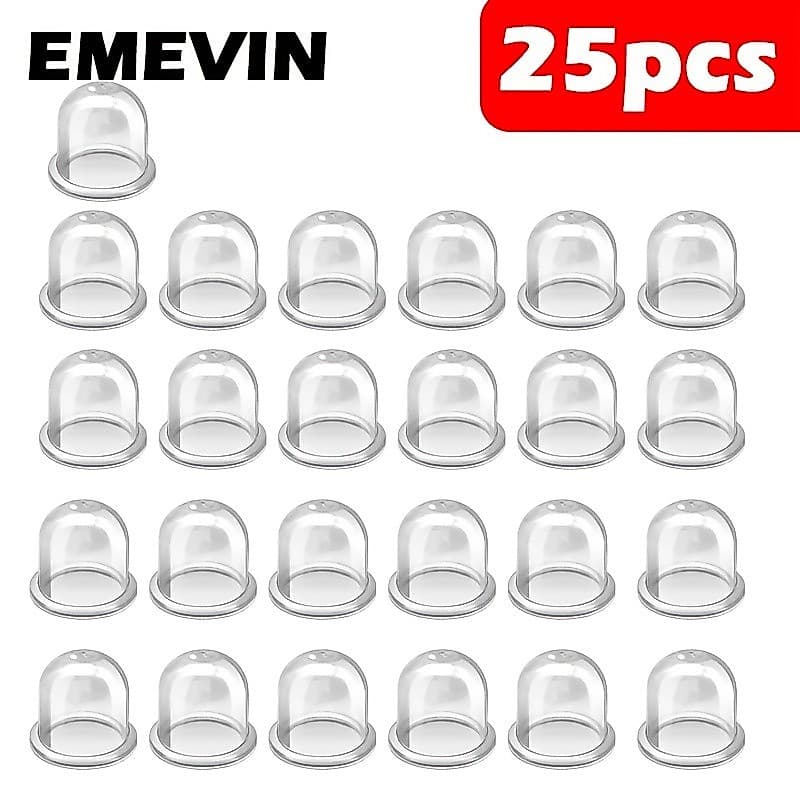 Bombas de combustível EMEVIN-25 para cortadores de grama e motosserras, carburador transparente pequenas bombas de óleo