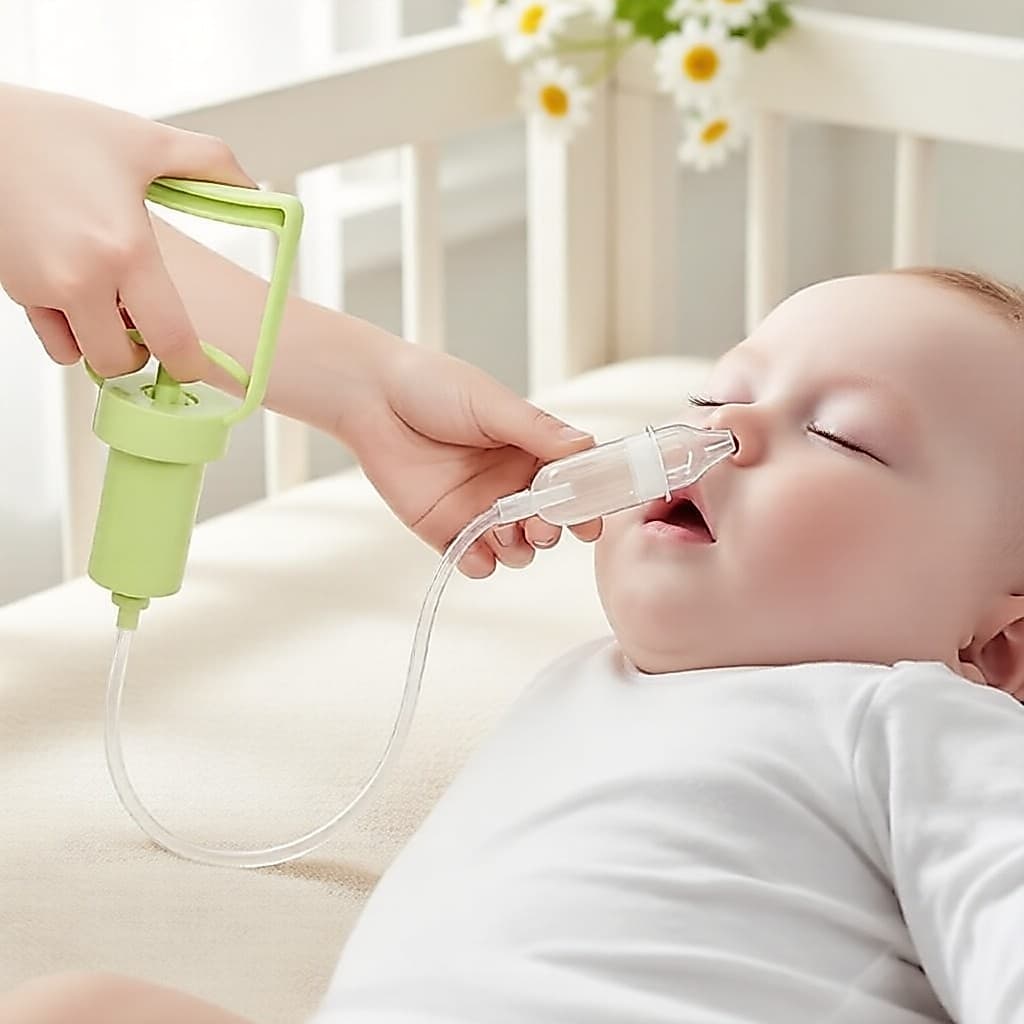 Aspirador nasal manual para bebês – removedor forte e seguro de muco para crianças