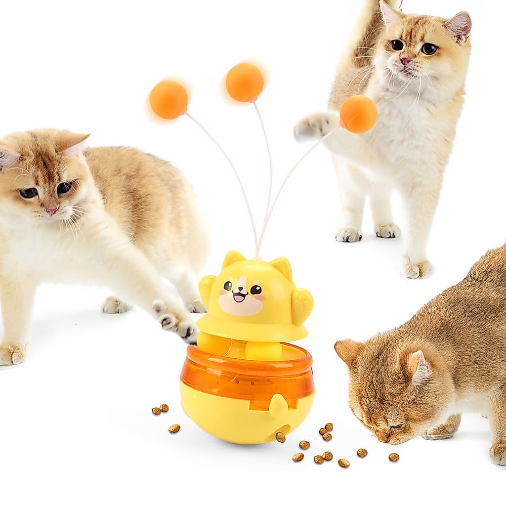 Chás gato provocando varas brinquedos do gato provocando gatos Tumbler alimentação gatos tédio aliviar brinquedos
