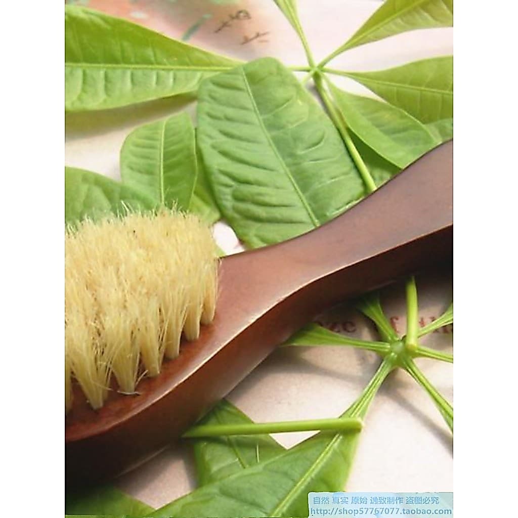 Puro porco cabelo limpeza rosto escova de lavagem rosto escova de lavagem cabeça do bebê escova de banho SPA esfoliante