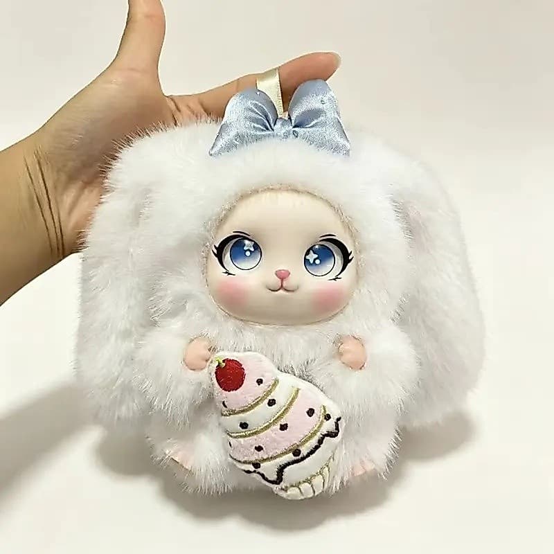 Bonito Dos Desenhos Animados Coelho Boneca Vinil Pelúcia Chaveiro Moda Macio Fofo Mochila Pingente Decoração Presente Br