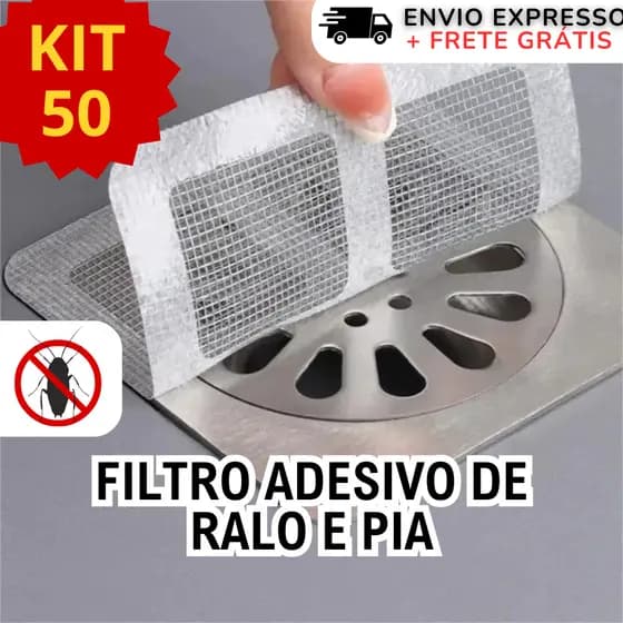 Tela Protetora Filtro Adesivo Para Ralo de Banheiro Cozinha Quintal Coletor De Cabelo Contra Insetos
