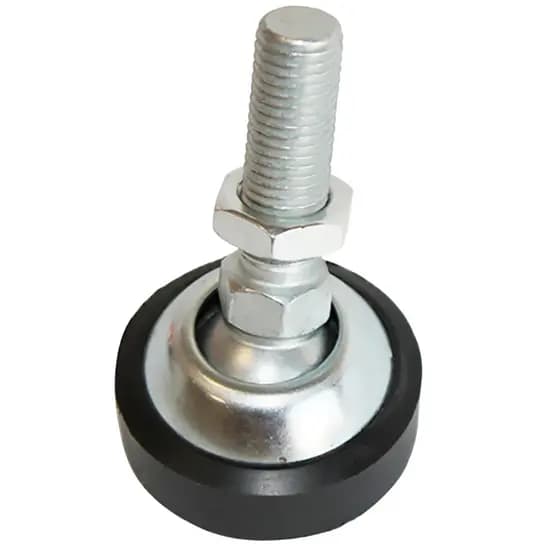 Parafuso Pé Nivelador De Carga M16  Rosca M8 e M10  Base Poliamida Ø50 mm para Balanças
