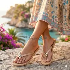 Chinelo Feminino Marrocos Verão Praia Macio Confortavel Lançamento 2026