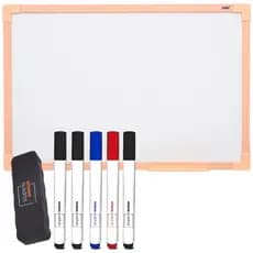 Lousa Quadro Branco Carvalho Grande 120x90cm Anotações Planejamento Organização