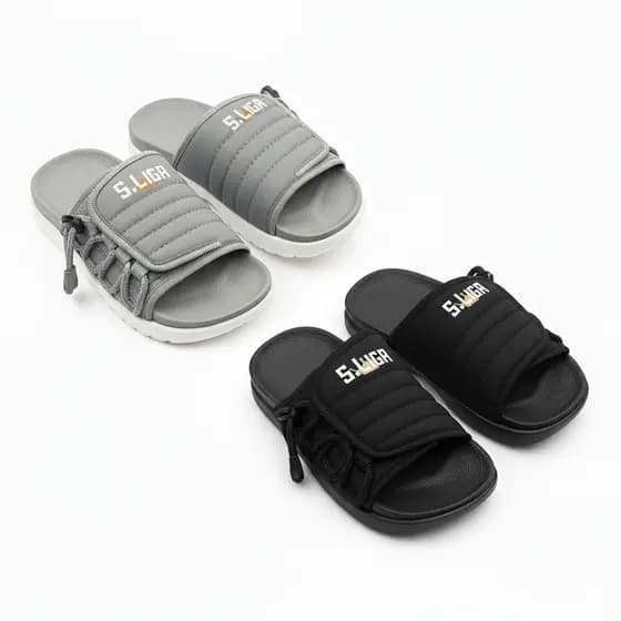 Kit Com 02 Pares Chinelo Infantil Asuna 2.0 – Slide Menino Confortável Verão