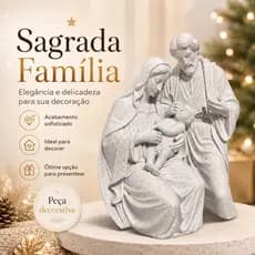 Sagrada Família Decorativa em Impressão 3D – Presépio Natalino