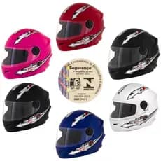 Capacete moto infantil fechado kids protork liberty criança