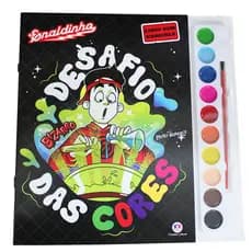 Livro De Colorir Aquarela Youtuber Enaldinho Desafio Das Cores Atividade Educativa Criança Presente