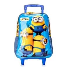 Mochila Escolar infantil de Rodinhas Minions Meu Malvado Favorito Grande Reforçada desenho Criança