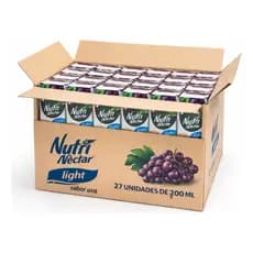 Caixa Fechada 27 Sucos Light Caixinha 200 ML Nutrinecta Ideal Lanche Criança Escola Passeio Trabalho