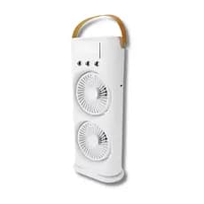 Mini ar condicionado Ventilador Duplo Com Luz Led 110V/220V Recarregável