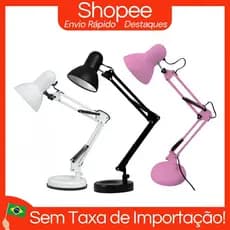 Abajur Luminaria Articulada 2 em 1