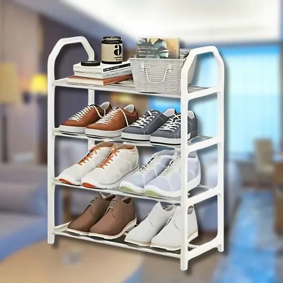 Sapateira 4 Andares Desmontável para 9 Pares | Organizador de Sapatos e Tênis | Compacta e Moderna | Envio Imediato