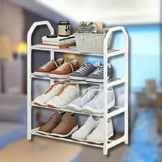Sapateira 4 Andares Desmontável para 9 Pares | Organizador de Sapatos e Tênis | Compacta e Moderna | Envio Imediato