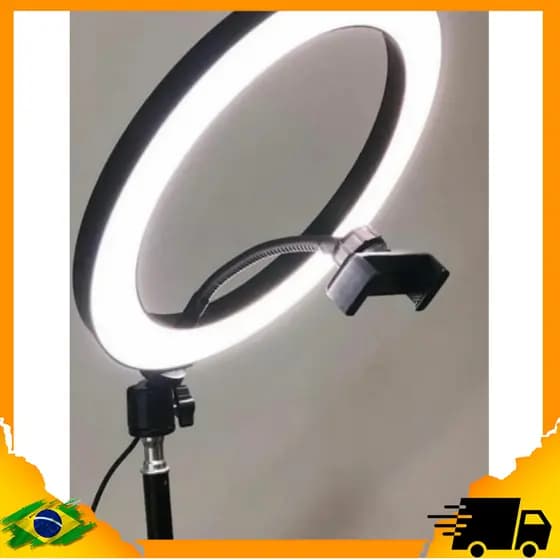 Luz Para Maquiagem Ring 14 Polegadas + Controle Novidade!!
