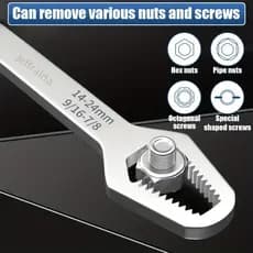 Chave Boca Fixa Aço Universal 8 a 22mm Cabeça Dupla Torx Ferramenta Resistente Multifuncional canaa