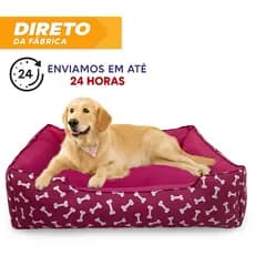 Cama Caminha Pet Cachorro Gato tamanho p,m,g confortável com zíper lavável + almofadinha