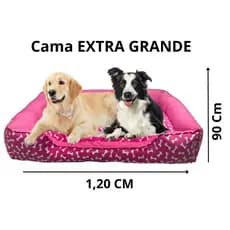 CAMA PET EXTRA GRANDE 1,20x90 COM TRAVESSEIRINHO