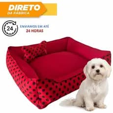 Caminha Maltes Rosa Azul Preto Cama Pet Lavável Cachorro Pequeno Porte com Zíper Gato Confortável