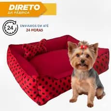 Caminha Pet Shih Tzu Cachorro Gato Pequeno Porte Cama Confortável Lavável com Zíper Rosa Azul Preto