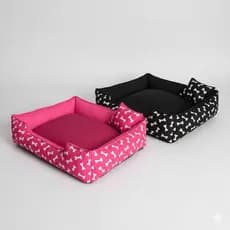 Caminha Pet Vira Lata Caramelo Rosa Azul Preto Cama Lavável Cachorro Grande Pequeno Porte
