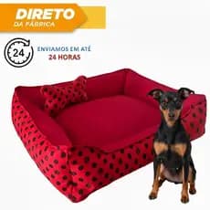 Caminha Pet Pinscher Rosa Azul Preta Cama Lavável Cachorro Pequeno Porte Confortável