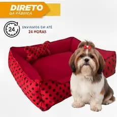 Caminhas Pet Lhasa Apso Rosa Azul Preto Cama Pet Cachorro Pequeno Porte Zíper