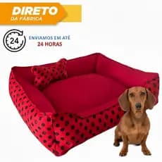 Caminha Pet Dachshund Salsicha Rosa Azul Preto Cama Lavável Pequeno Porte Zíper Cachorro Almofadado