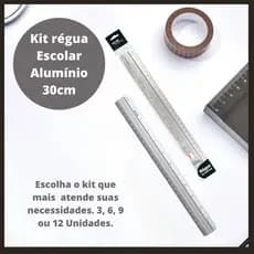 Regua De Aluminio 30cm Jocar Office Opções