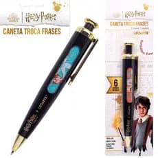 Caneta Esferografica Troca Frases Harry Potter Leo Arte