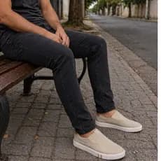Tênis masculino slip on sem cadarço leve confortavel sapatilha calce facil