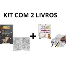 Kit 2 Livros 365 Desenhos Para Colorir Infantil 730 Desenhos Educativo Coordenação Criança