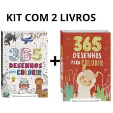 Kit 2 Livros 365 Desenhos Para Colorir Coordenação Infantil 730 Desenhos Educativo Criança