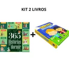 Kit 2 Livros Infantil 365 Histórias para Dormir + Orações dos Pequeninos Pé da Letra
