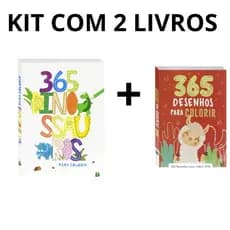 Kit 2 Livros 365 Desenhos Para Colorir Infantil 730 Desenhos Educativo Criança