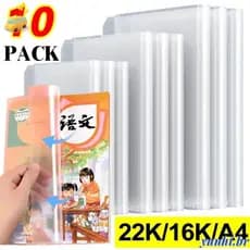 YUNHI 10 Pçs/Set Capas Protetoras De Livro , Transparente A4/A5/16K Capa De Embrulho À Prova D'água