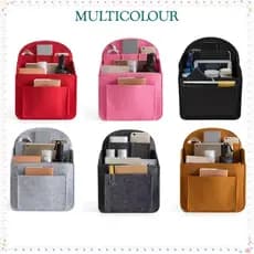 Bolsa Pequena De Inserção De Mochila Multicolorida , Cosmética Organizadora De Maquiagem De Viagem Interior , Portátil