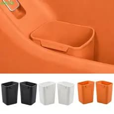 XIBODI Caixa De Armazenamento Para Porta De Carro , Lata De Lixo Quadrada De Silicone Lixeira Organizadora Automática Su