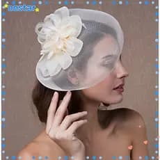 OOSTAR Fascinator Hairpin Party Fios De Malha Para Cabeleireiro