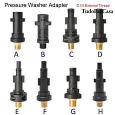 TOPTOOL Pressure Lavador Gerador De Espuma Durável G1/4 Adaptador De Rosca Externa De Neve