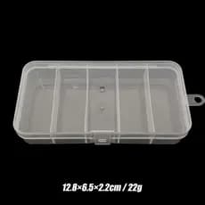Caixa De Isca TOPTOOL , Equipamento De Pesca Luya De Plástico Transparente , 5 Grades Pendurável